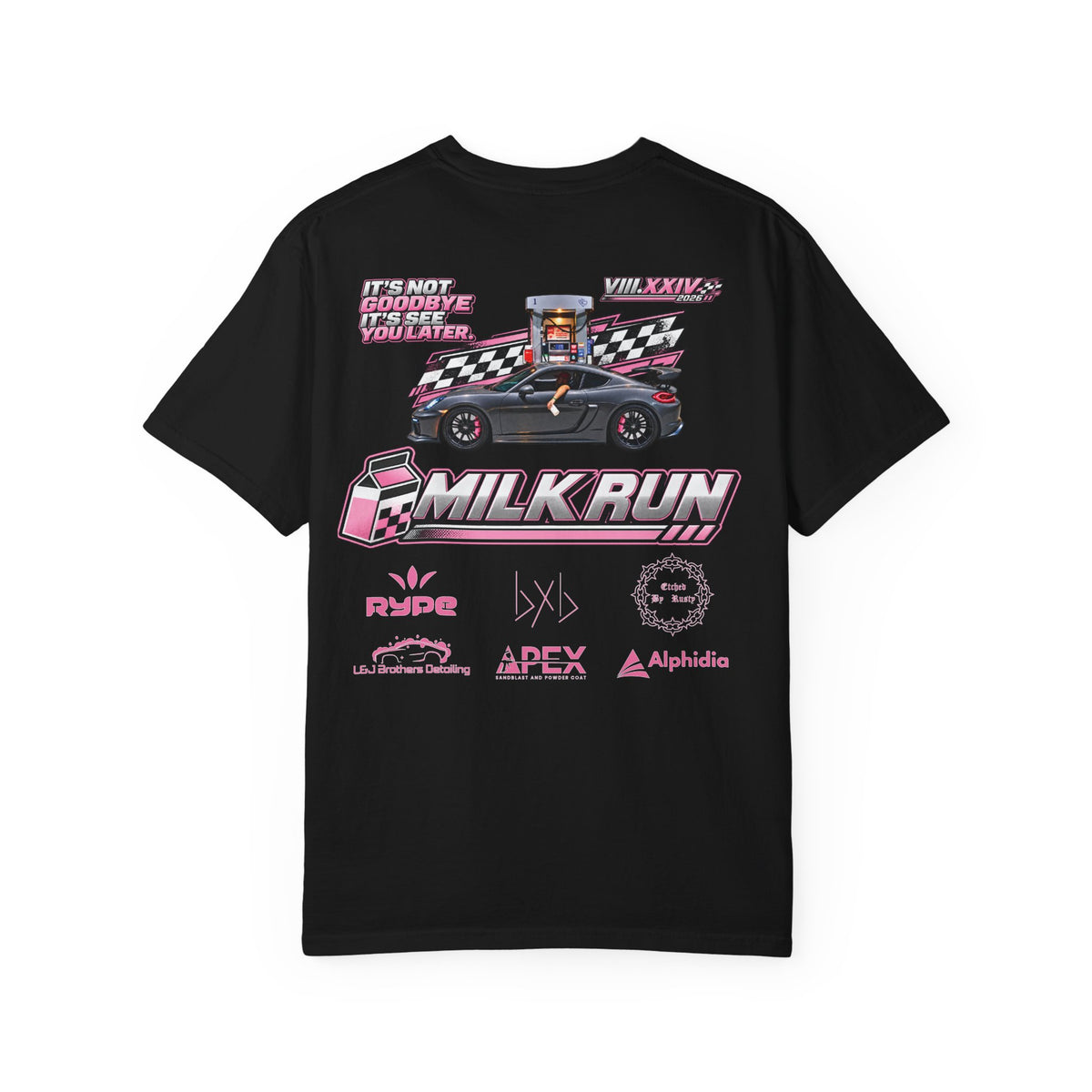 Milk Run 3 Breast Cancer Awareness Graphic Tee