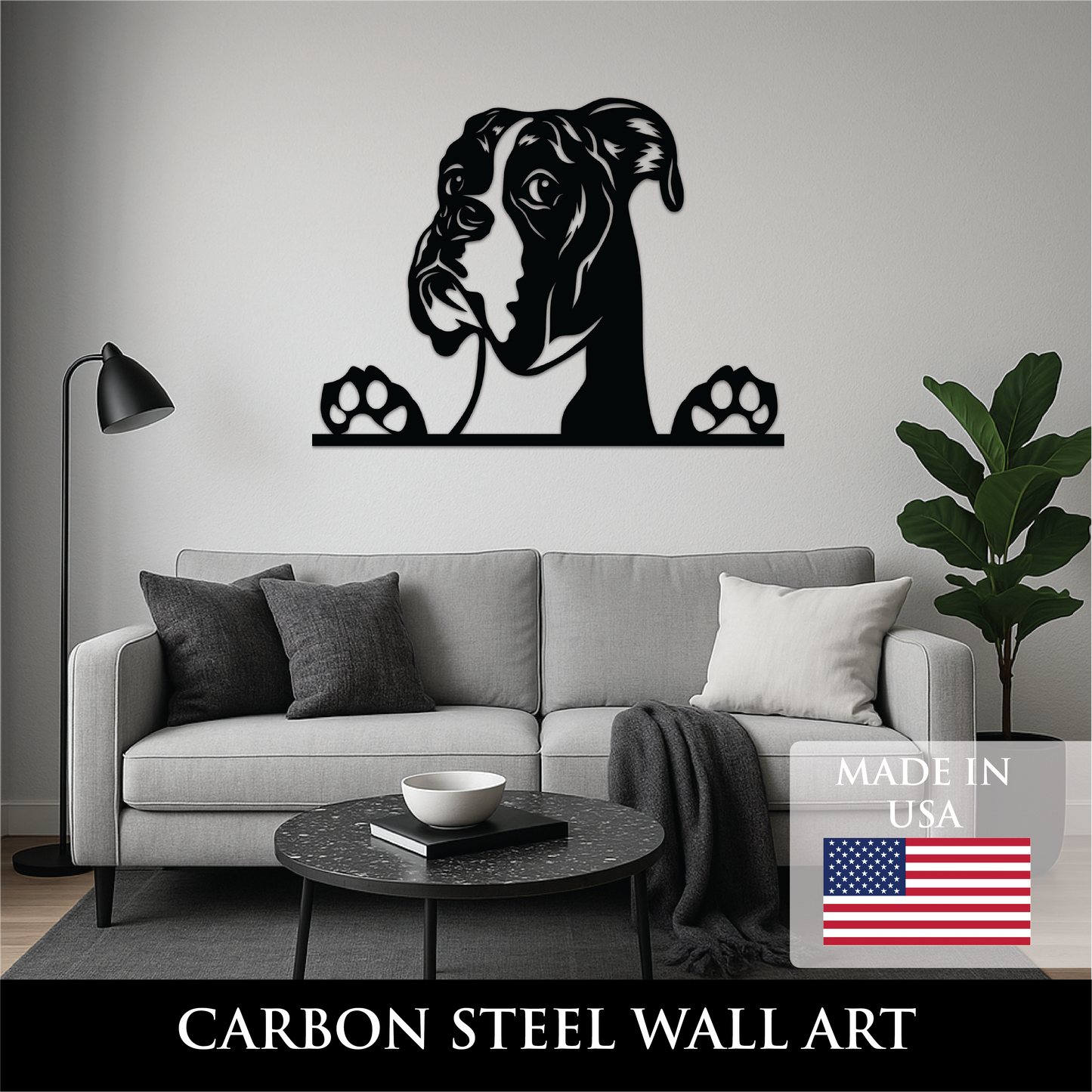 Brutus – Steel Wall Art with Big Dog Energy